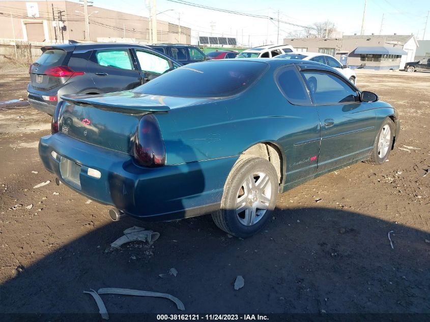 2000 Chevrolet Monte Carlo Ss VIN: 2G1WX12K5Y9184422 Lot: 38162121