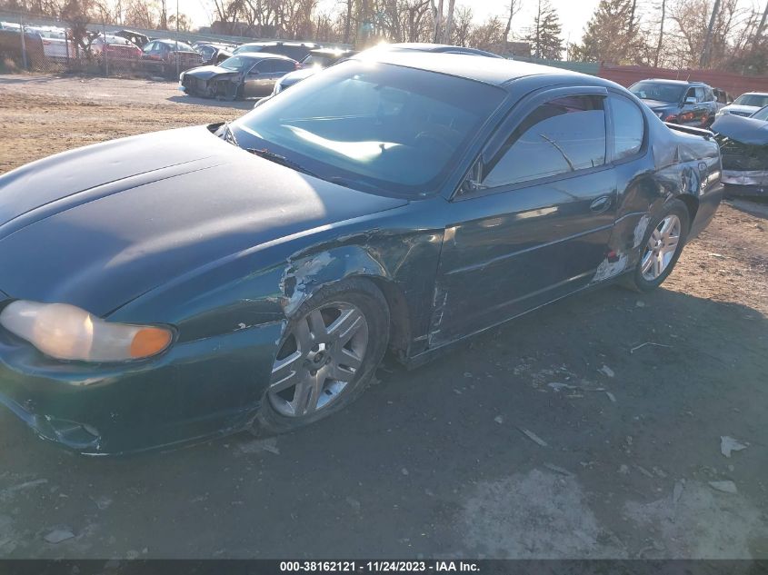 2000 Chevrolet Monte Carlo Ss VIN: 2G1WX12K5Y9184422 Lot: 38162121
