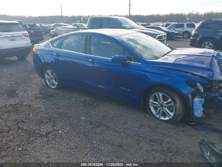 3FA6P0LU5JR124406 2018 Ford Fusion Hybrid Se