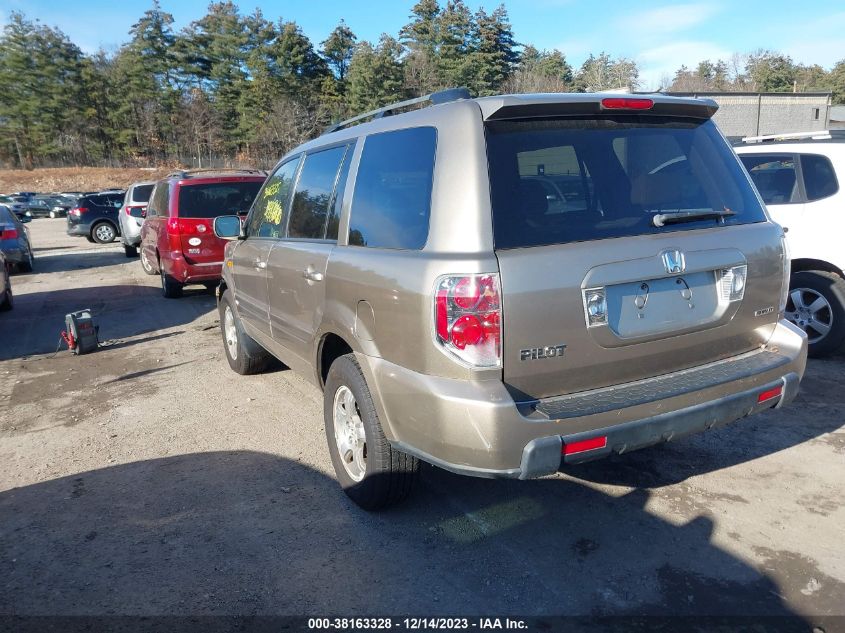 2006 Honda Pilot Ex VIN: 2HKYF18466H534162 Lot: 37246760