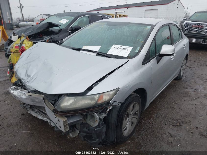 2013 Honda Civic Lx VIN: 19XFB2F59DE043753 Lot: 38163882