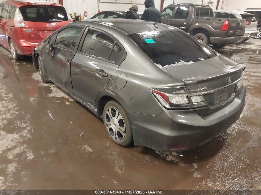 2013 Honda Civic Hybrid VIN: 19XFB4F36DE003673 Lot: 38163943