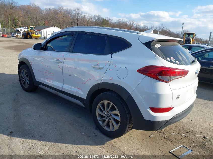 2018 Hyundai Tucson Sel VIN: KM8J3CA41JU712554 Lot: 38164573