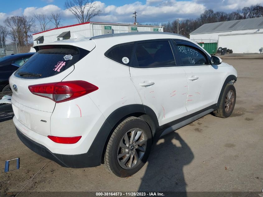 2018 Hyundai Tucson Sel VIN: KM8J3CA41JU712554 Lot: 38164573