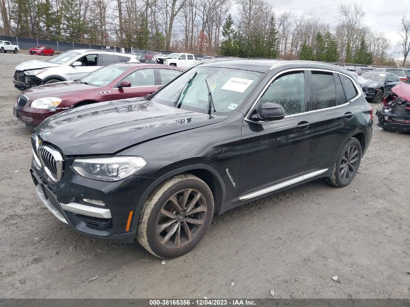 2019 BMW X3 xDrive30I VIN: 5UXTR9C56KLR03784 Lot: 38165356