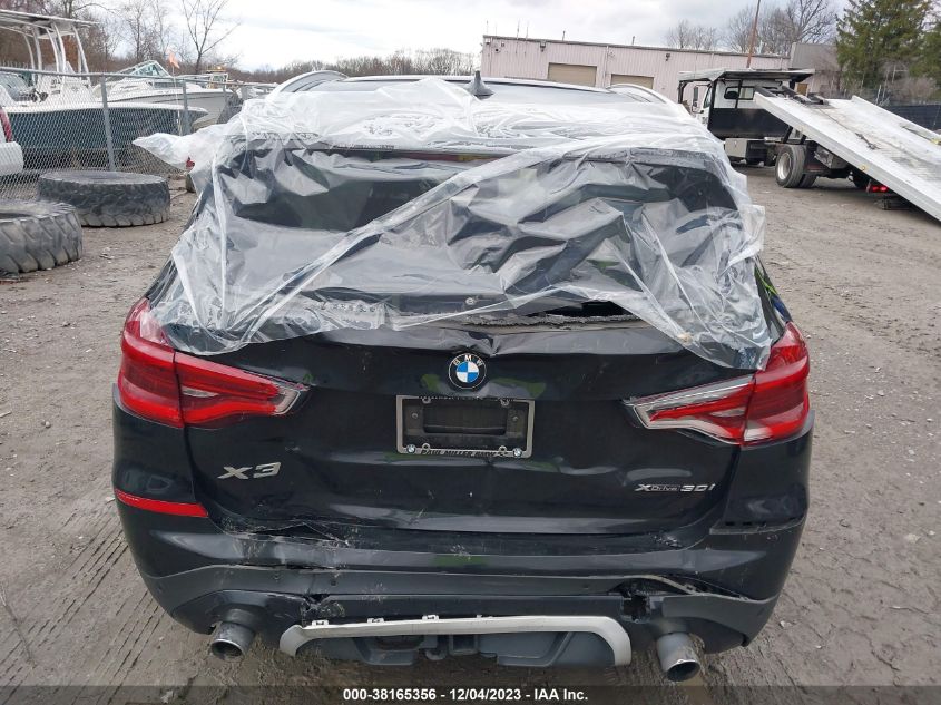 2019 BMW X3 xDrive30I VIN: 5UXTR9C56KLR03784 Lot: 38165356