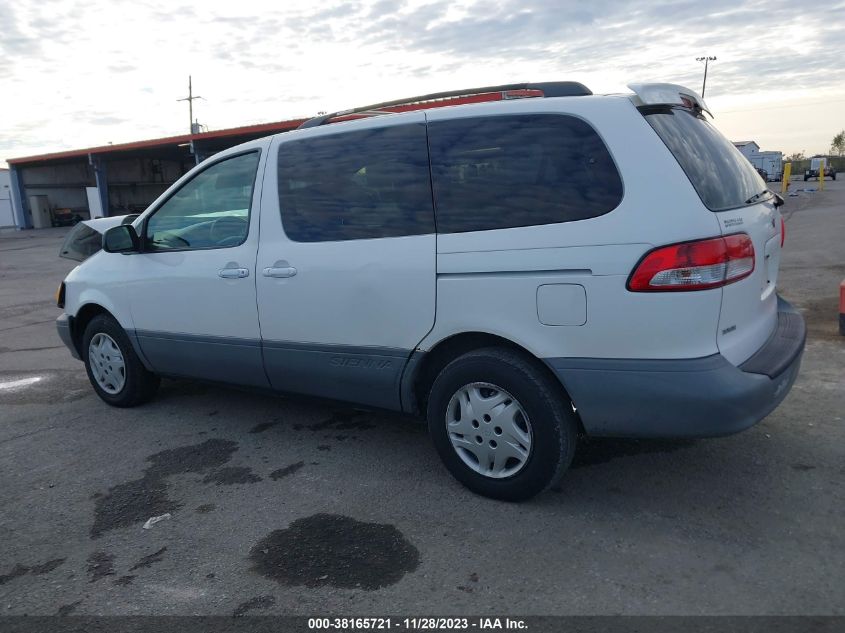 2001 Toyota Sienna Ce VIN: 4T3ZF19C71U382842 Lot: 38165721