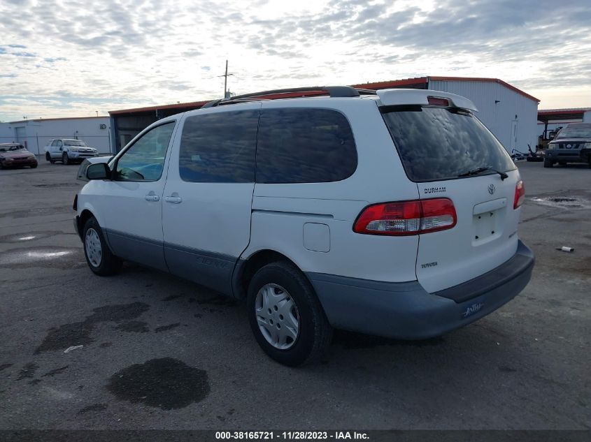 2001 Toyota Sienna Ce VIN: 4T3ZF19C71U382842 Lot: 38165721