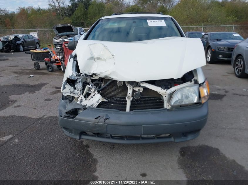 2001 Toyota Sienna Ce VIN: 4T3ZF19C71U382842 Lot: 38165721