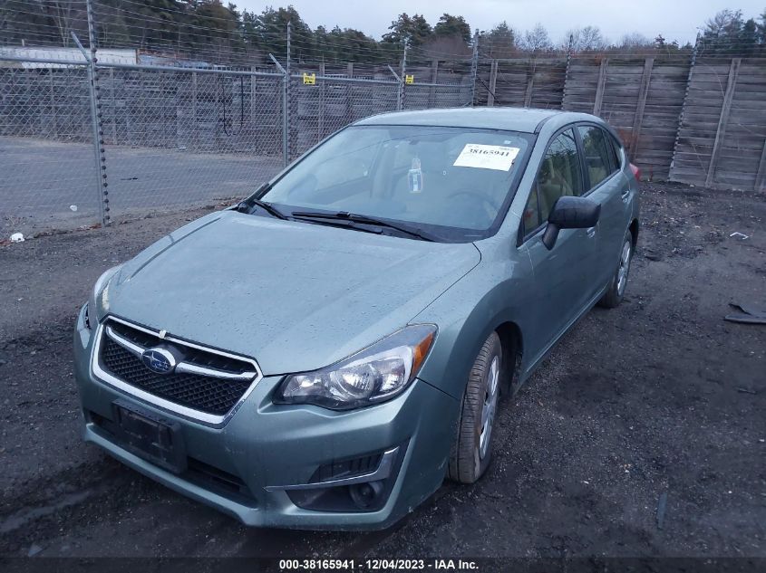 2015 Subaru Impreza 2.0I VIN: JF1GPAA69FH302941 Lot: 38165941
