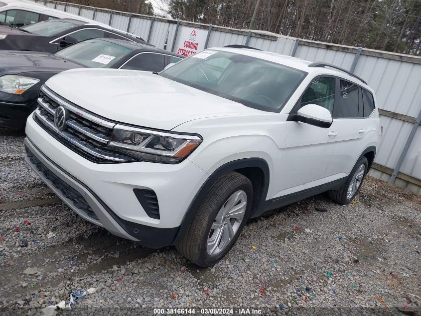 2021 Volkswagen Atlas 3.6L V6 Se W/Technology VIN: 1V2WR2CA3MC585840 Lot: 38166144