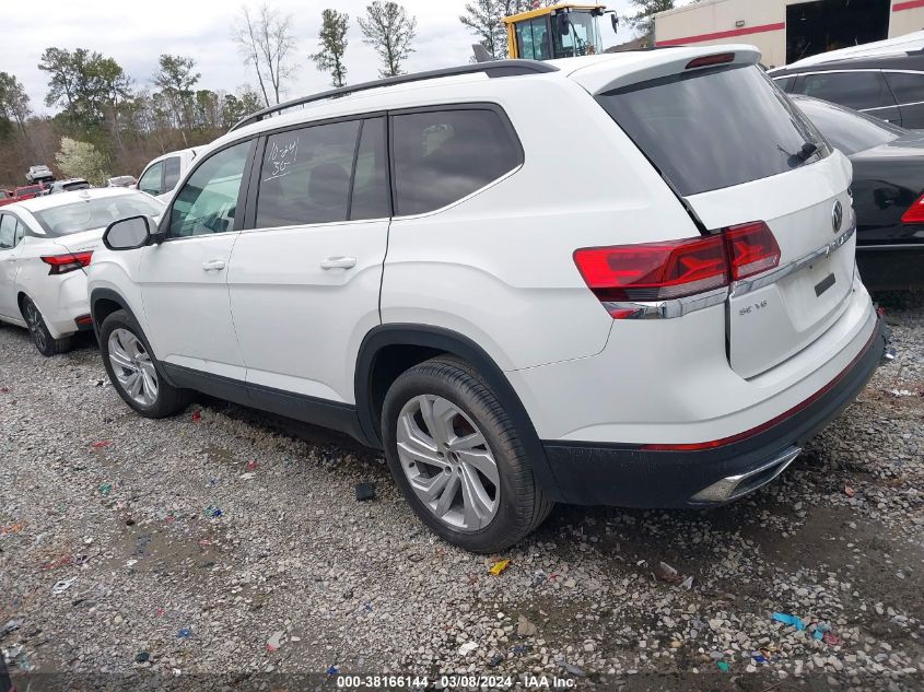 2021 Volkswagen Atlas 3.6L V6 Se W/Technology VIN: 1V2WR2CA3MC585840 Lot: 38166144