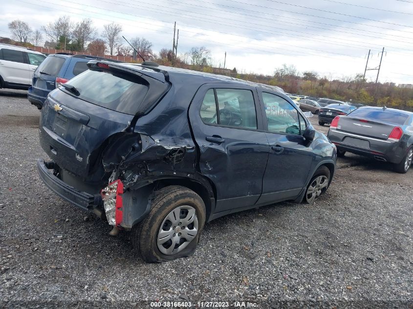 2018 Chevrolet Trax Ls VIN: 3GNCJKSB8JL199508 Lot: 38166403