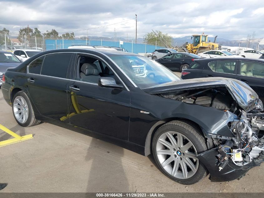 2006 BMW 750Li VIN: WBAHN83516DT61567 Lot: 38166426