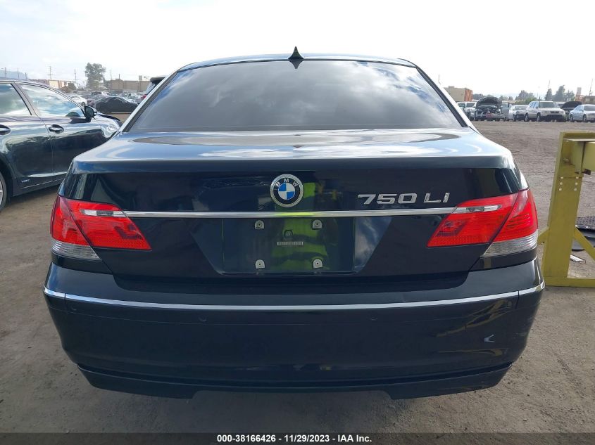 2006 BMW 750Li VIN: WBAHN83516DT61567 Lot: 38166426