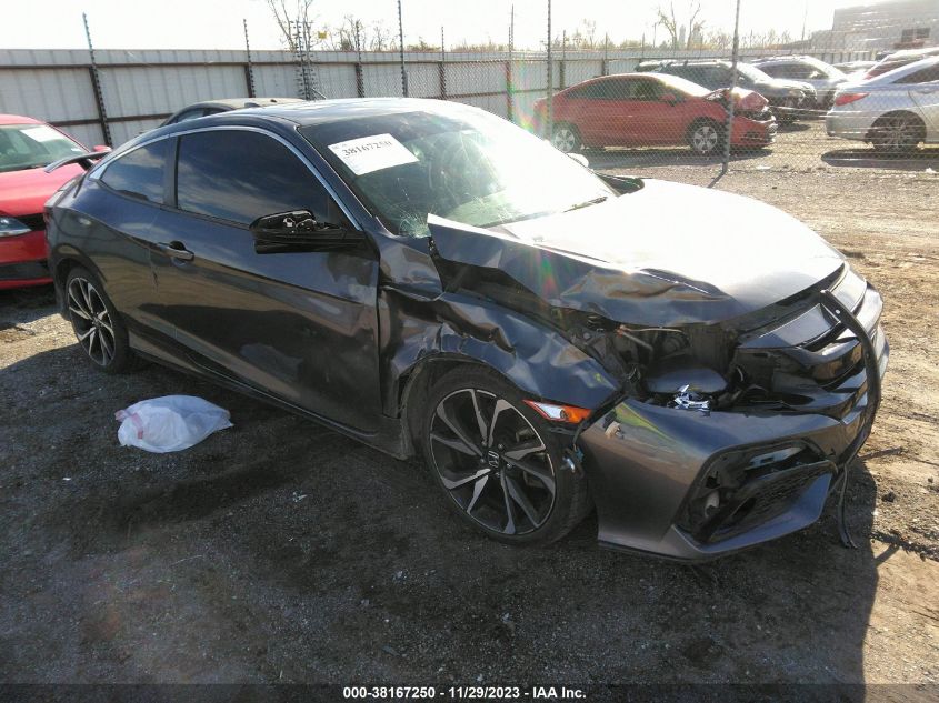 2018 Honda Civic Si VIN: 2HGFC3A52JH758093 Lot: 38167250