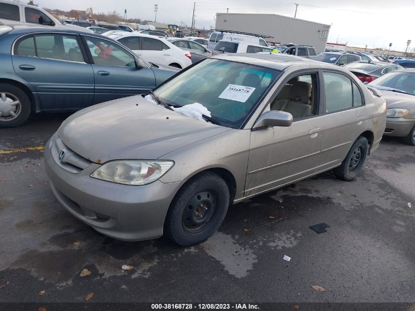 2004 Honda Civic Ex VIN: 1HGES26894L019497 Lot: 38168728