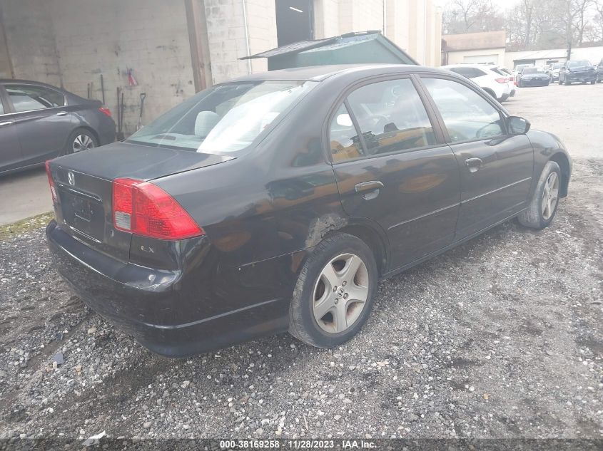 2004 Honda Civic Ex VIN: 2HGES267X4H628828 Lot: 38169258