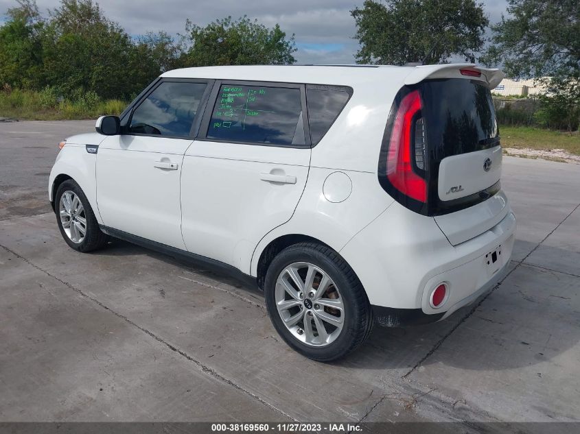 2017 Kia Soul + VIN: KNDJP3A5XH7503596 Lot: 38169560