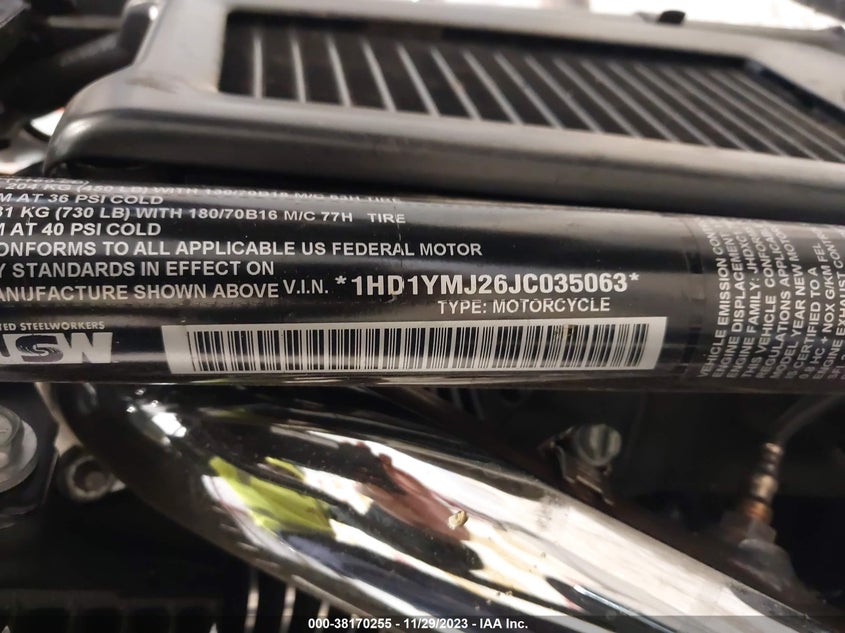 2018 HARLEY-DAVIDSON FLSB SPORT GLIDE 1HD1YMJ26JC035063