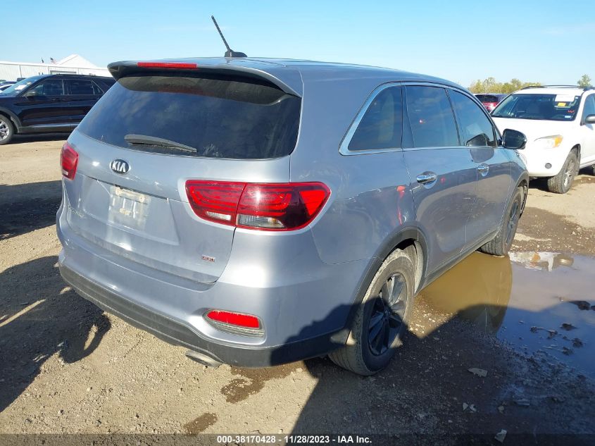 2020 Kia Sorento 2.4L Lx VIN: 5XYPG4A39LG689044 Lot: 38170428