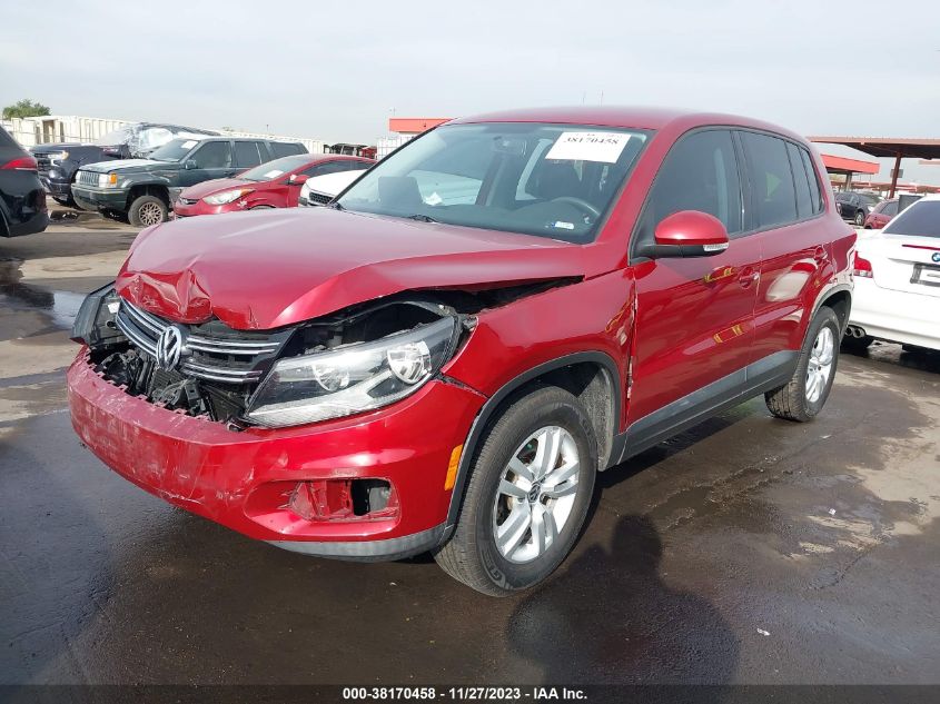 2012 Volkswagen Tiguan S VIN: WVGAV7AX0CW005030 Lot: 38170458