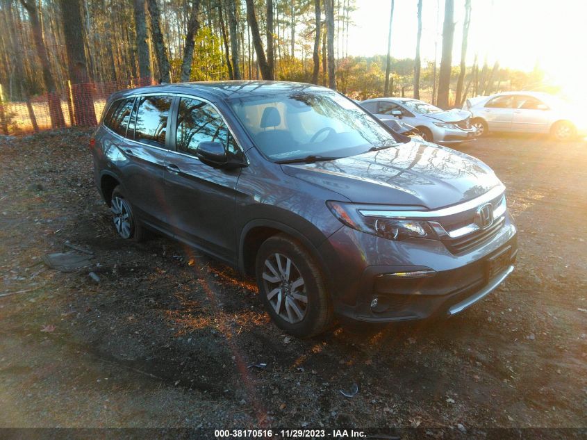 2021 Honda Pilot Awd Ex VIN: 5FNYF6H39MB048414 Lot: 38170516