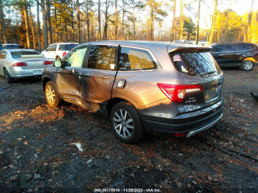 2021 Honda Pilot Awd Ex VIN: 5FNYF6H39MB048414 Lot: 38170516