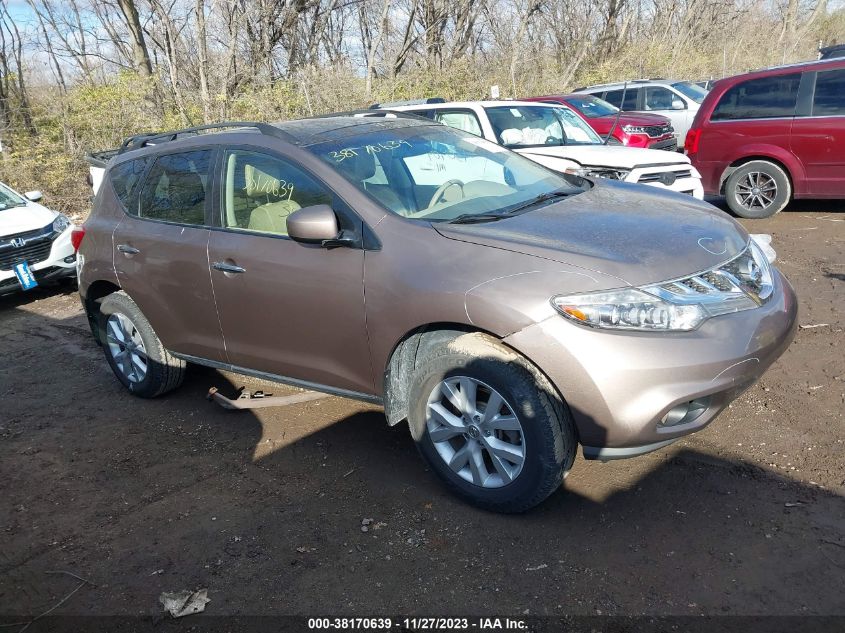 2014 Nissan Murano Sl/Le/Sv/S VIN: JN8AZ1MW3EW520376 Lot: 38170639