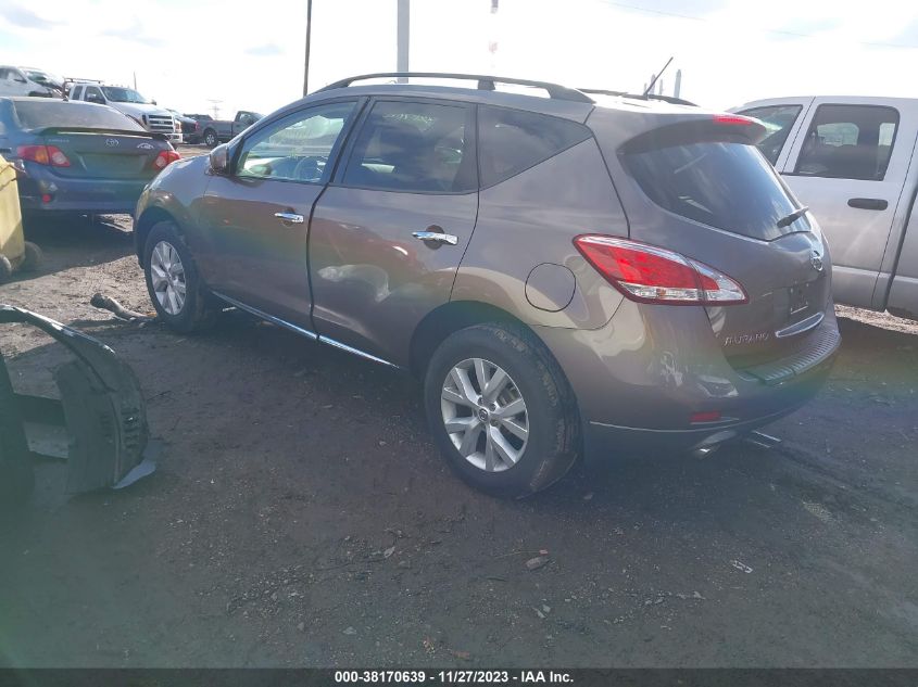 JN8AZ1MW3EW520376 2014 Nissan Murano Sl/Le/Sv/S