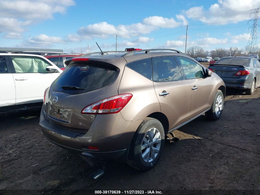 JN8AZ1MW3EW520376 2014 Nissan Murano Sl/Le/Sv/S