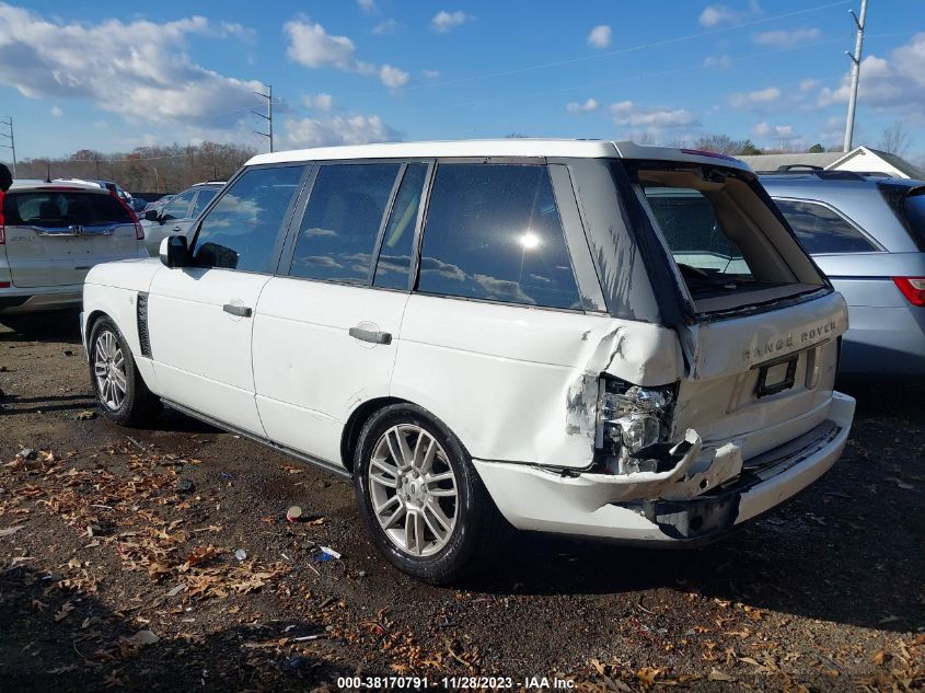 2011 Land Rover Range Rover Hse VIN: SALME1D40BA332645 Lot: 38170791