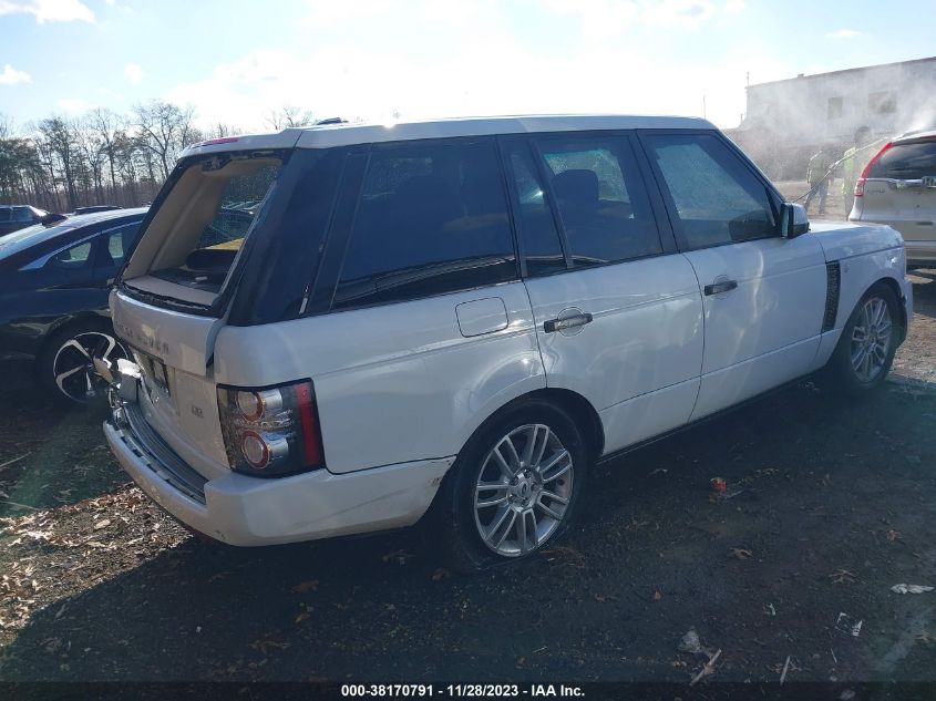 2011 Land Rover Range Rover Hse VIN: SALME1D40BA332645 Lot: 38170791