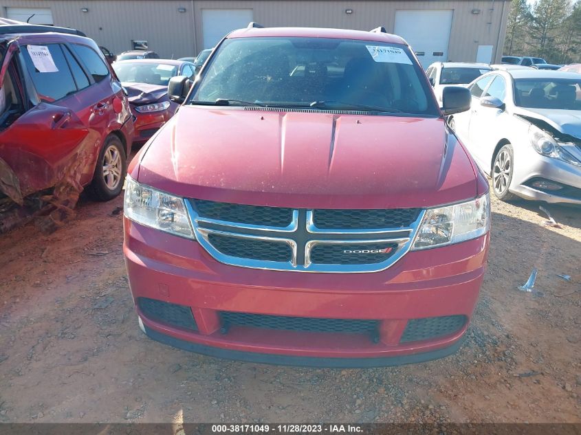 2017 Dodge Journey Se VIN: 3C4PDCAB0HT538698 Lot: 38171049