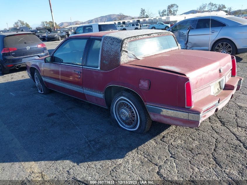 1988 Cadillac Eldorado VIN: 1G6EL1159JU611106 Lot: 38171633