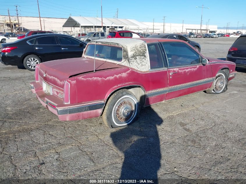 1988 Cadillac Eldorado VIN: 1G6EL1159JU611106 Lot: 38171633