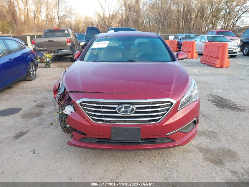 2016 Hyundai Sonata Se VIN: 5NPE24AF4GH303189 Lot: 38171901