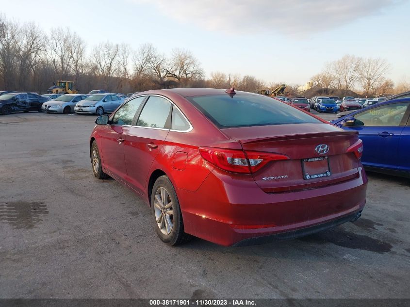 2016 Hyundai Sonata Se VIN: 5NPE24AF4GH303189 Lot: 38171901