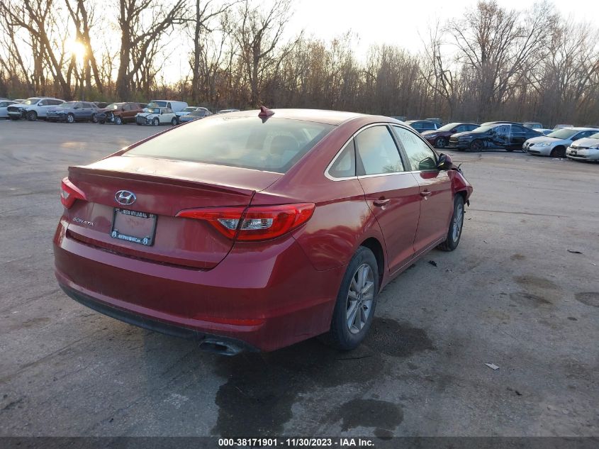 2016 Hyundai Sonata Se VIN: 5NPE24AF4GH303189 Lot: 38171901