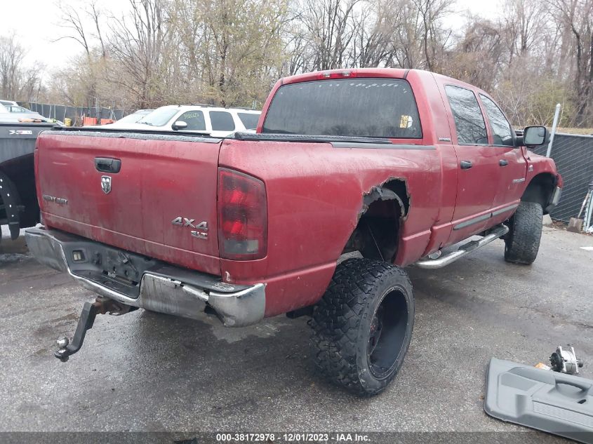 2006 Dodge Ram 2500 Slt VIN: 3D7KS29C76G148202 Lot: 38172978