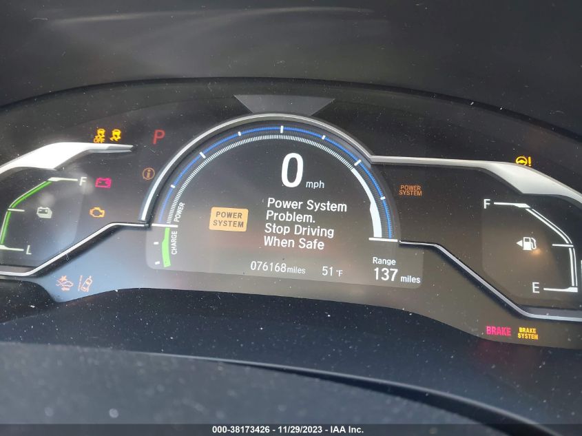 2018 Honda Clarity Plug-In Hybrid VIN: JHMZC5F12JC015920 Lot: 38173426