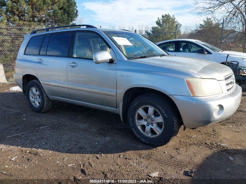 2003 Toyota Highlander Limited VIN: JTEHF21A930098563 Lot: 38174918