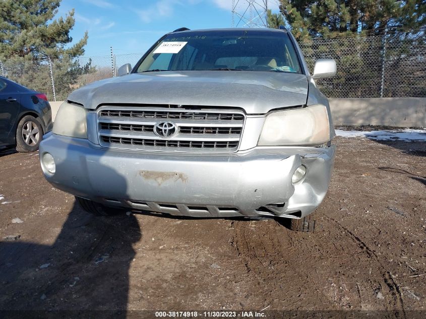 2003 Toyota Highlander Limited VIN: JTEHF21A930098563 Lot: 38174918