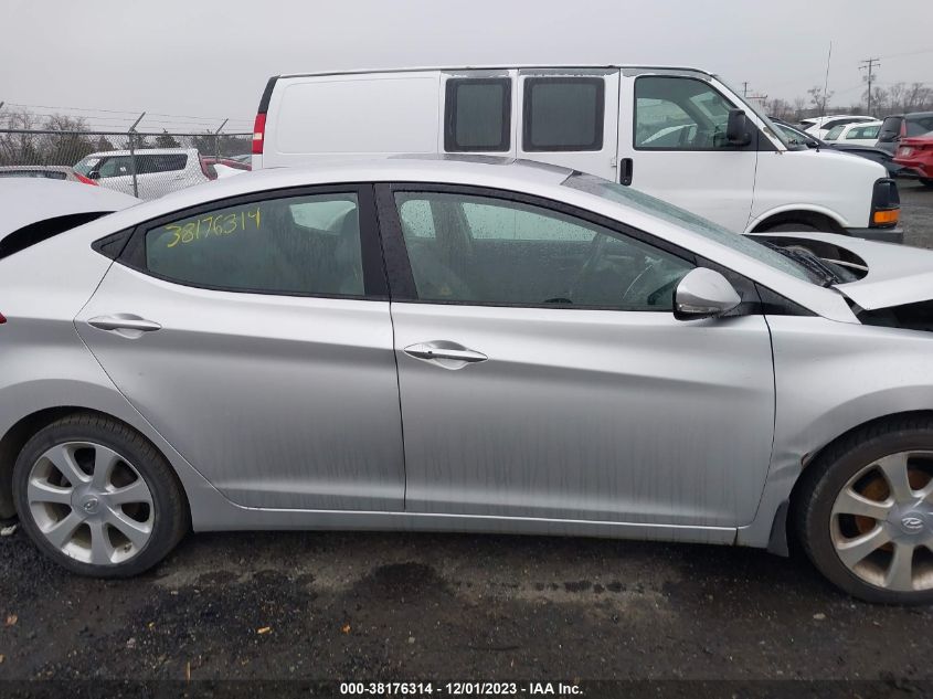 2013 Hyundai Elantra Limited (Ulsan Plant) VIN: KMHDH4AE2DU604123 Lot: 38176314