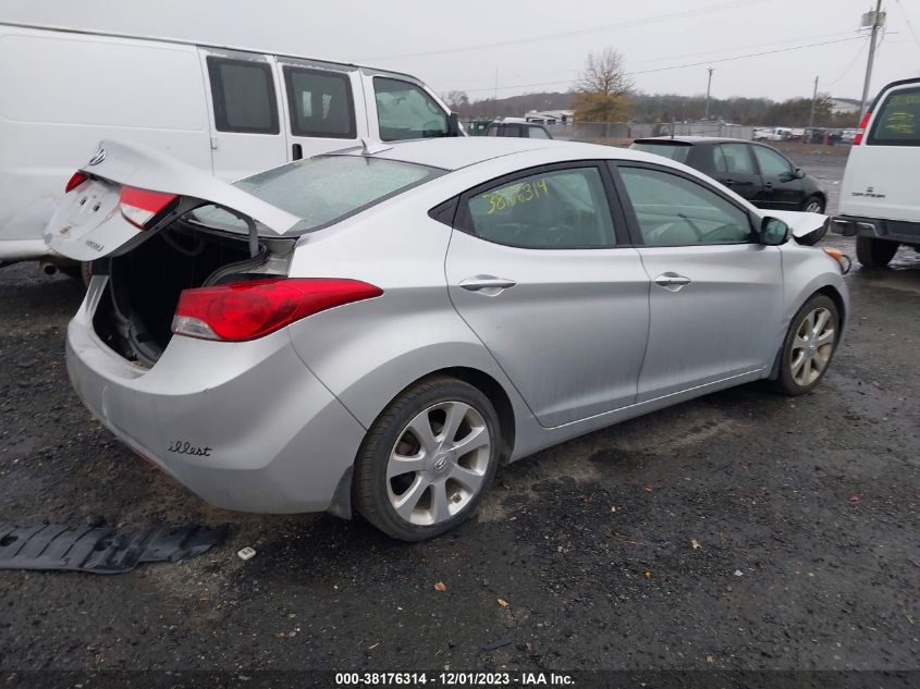 2013 Hyundai Elantra Limited (Ulsan Plant) VIN: KMHDH4AE2DU604123 Lot: 38176314