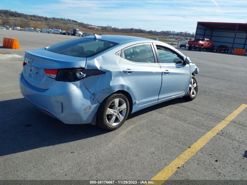 2013 Hyundai Elantra Gls (Ulsan Plant) VIN: KMHDH4AE1DU666175 Lot: 38176667