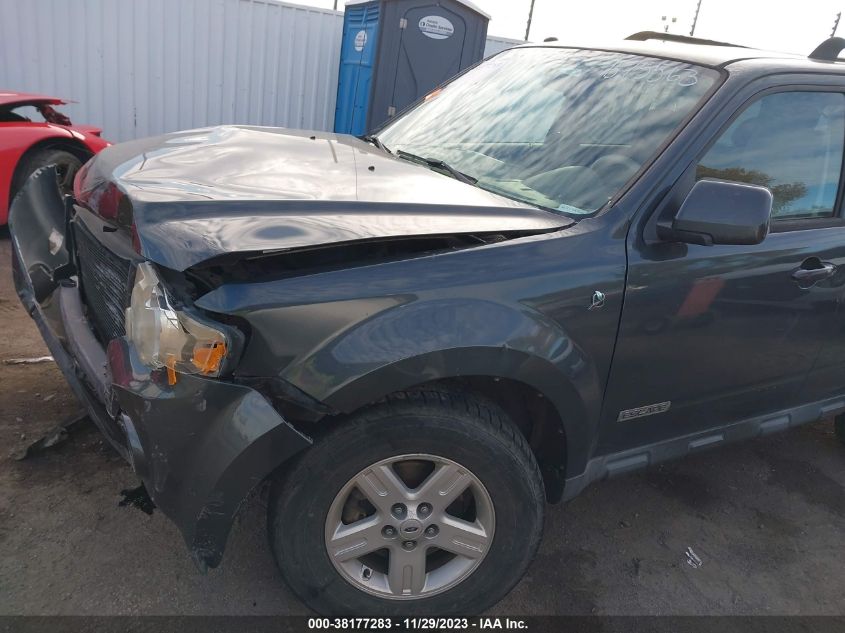 1FMCU49HX8KB75563 2008 Ford Escape Hybrid