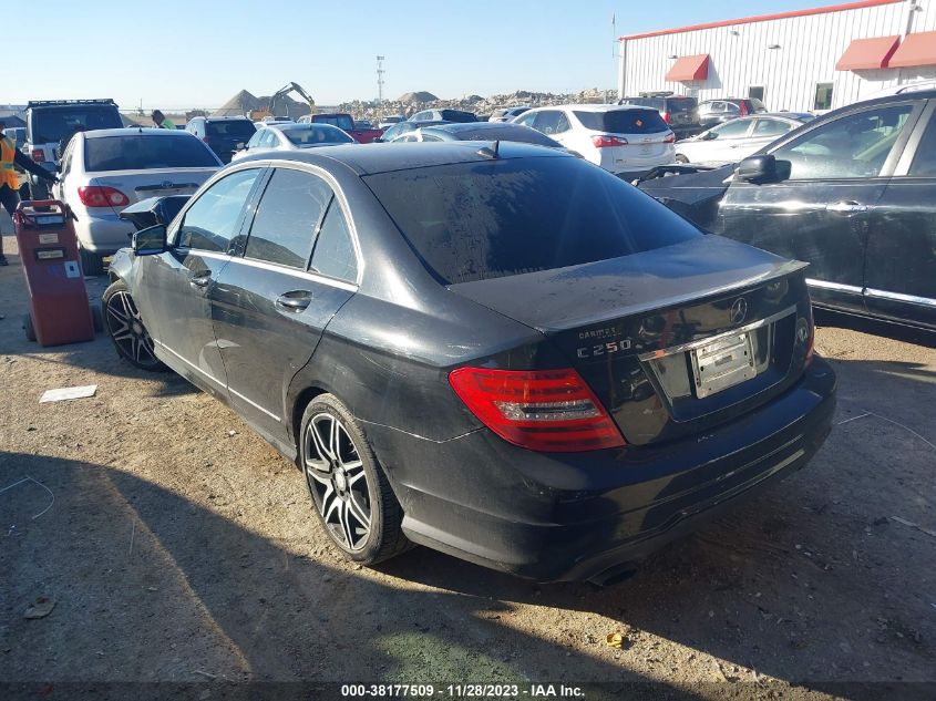2013 Mercedes-Benz C 250 Sport/Luxury VIN: WDDGF4HB3DR266078 Lot: 38177509
