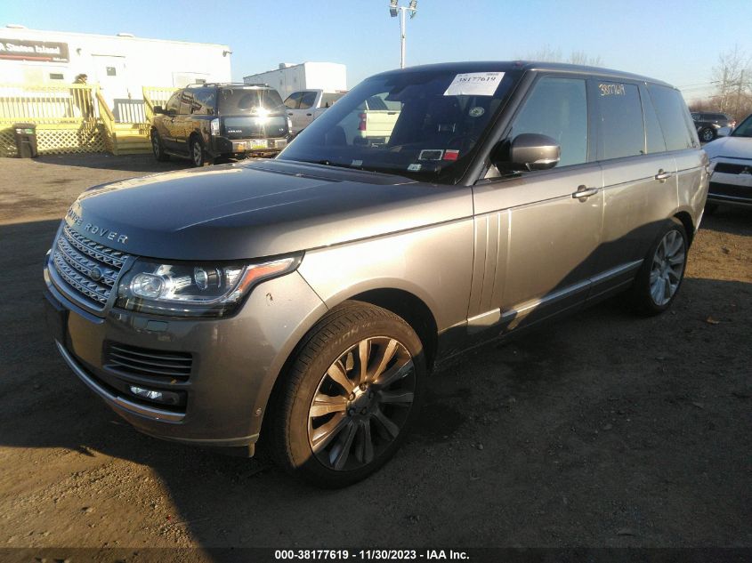 2016 Land Rover Range Rover 5.0L V8 Supercharged VIN: SALGS2EF3GA270788 Lot: 38177619