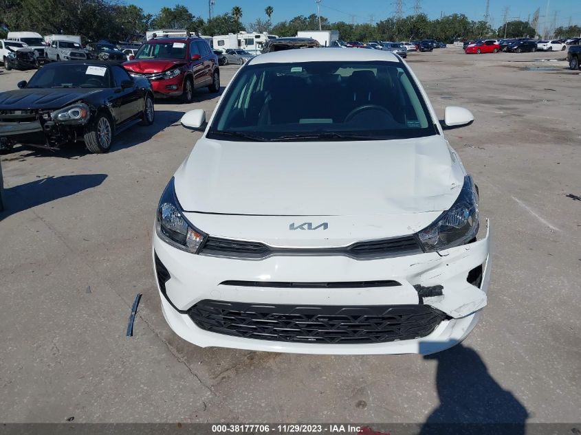 2022 Kia Rio S VIN: 3KPA24AD5NE496452 Lot: 38177706